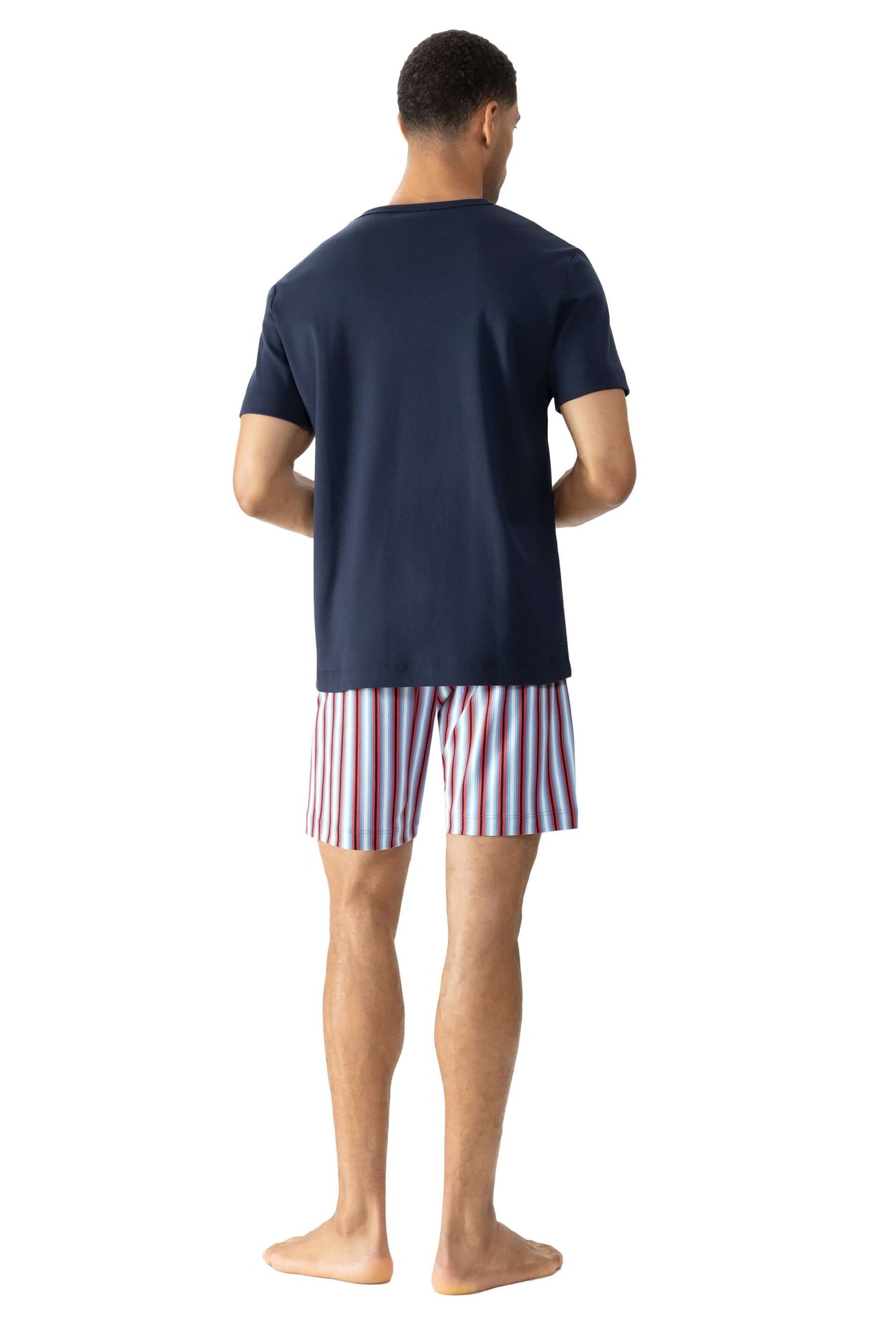 Mey Tweedelige Pyjama Gradient Stripes Heren 33063 668 yacht blue Foto 13244