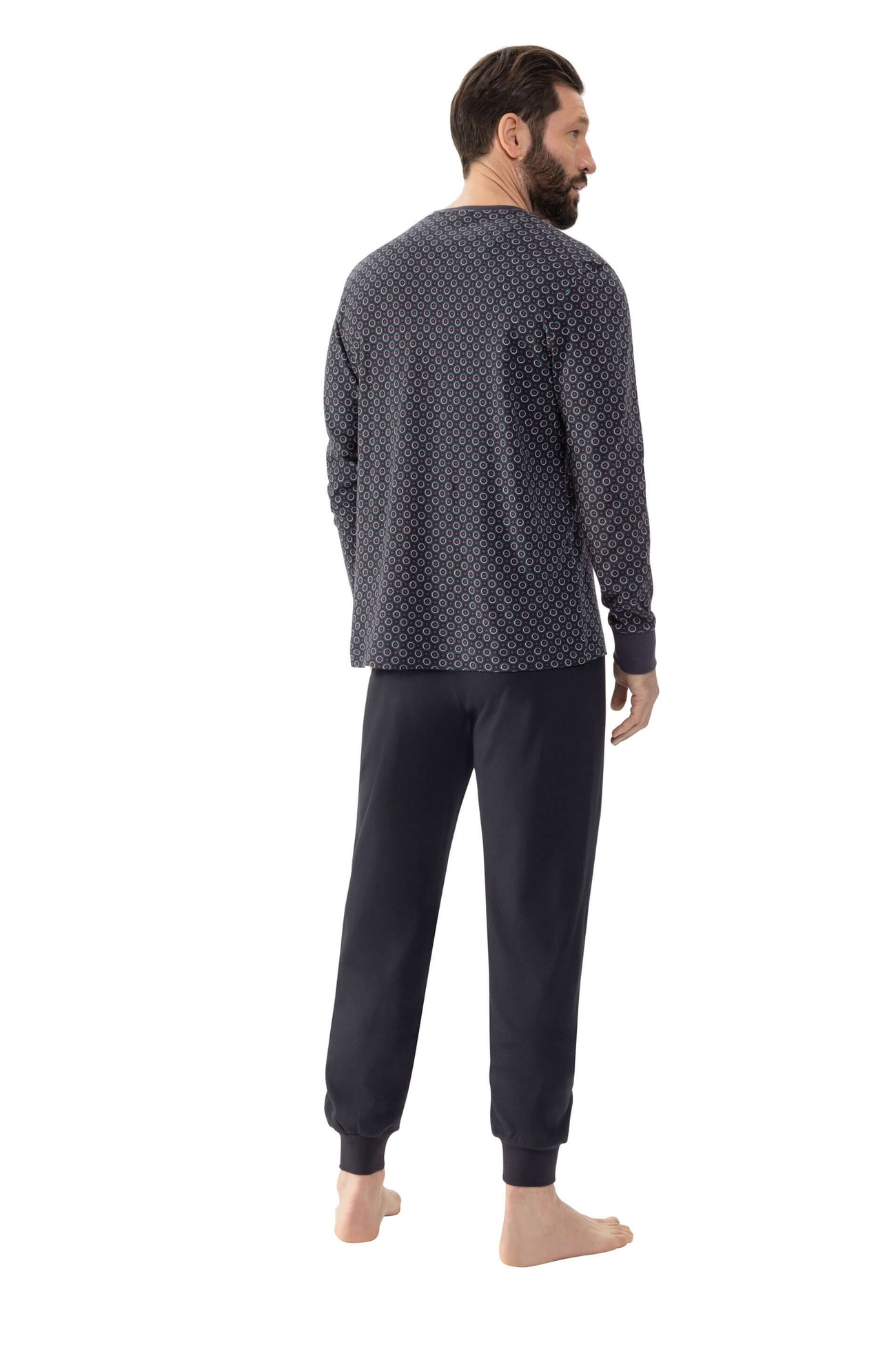 Mey Tweedelige Pyjama Octagon Geo Heren 2240013 174 indigo