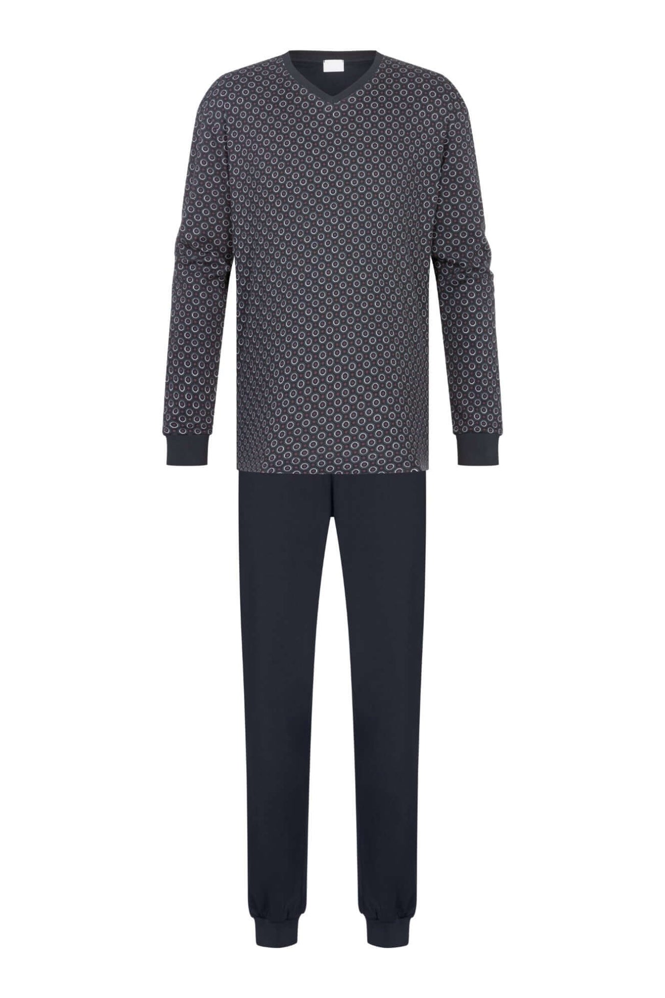 Mey Tweedelige Pyjama Octagon Geo Heren 2240013 174 indigo