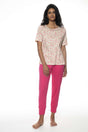 Mey Tweedelige Pyjama Petites Fleurs Dames 1240061 1223 pistachio cream