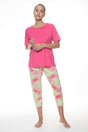 Mey Tweedelige Pyjama Pink Pineapple 1240058 1249 raspberry pink