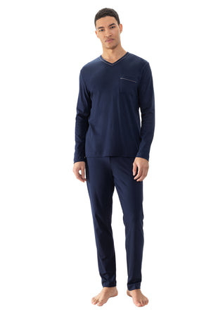 Mey Tweedelige Pyjama Pure Night Heren 2240047 668 yacht blue