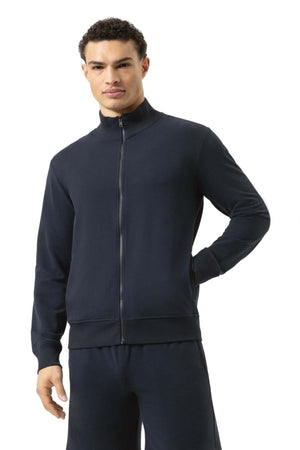 Mey Vest Enjoy Comfort Heren 2510002 116 marine worn by a man, showcasing comfort and style in marine color.