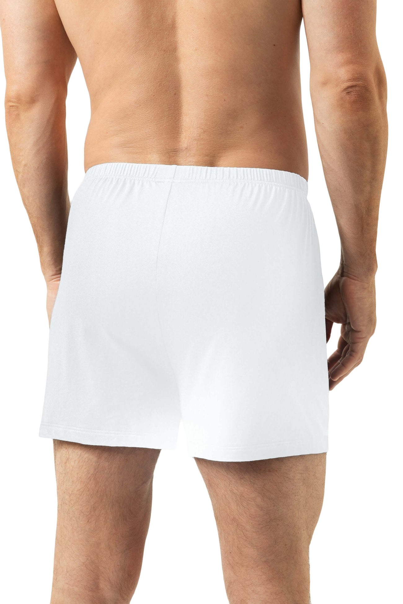 Mey Wijde Boxershort Dry Cotton Heren 2120243 101 wit, comfortabele achterzijde van de boxershort in wit.