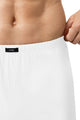 Mey Wijde Boxershort Dry Cotton Heren 2120243 101 wit close-up van tailleboord.