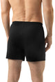 Mey Wijde Boxershort Dry Cotton Heren 2120243 123 zwart, achterkant van de boxershort in zwart.