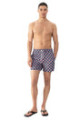 Mey zwembroek Shade Serenity Heren 2420017 1283 tango red, korte zwemshort met grafische print.