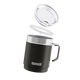 SIGG Travel Mug 0.3L Nightblack GT6053.80 met deksel in de lucht en handvat, perfect voor onderweg.