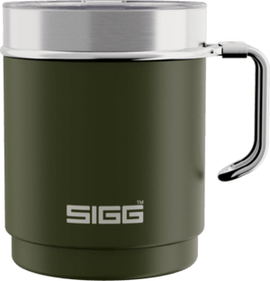 SIGG Travel Mug 0.3L Roasted Green GT6053.90, duurzame thermobeker van hoogwaardig roestvrij staal.