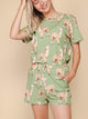 SNURK Alpaca Meadow Short Dames, dames short met alpacaprint, gemaakt van zachte biologisch katoen.