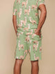 SNURK Alpaca Meadow Shorts Heren met grappige alpacaprint in relaxte pasvorm.