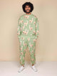SNURK Alpaca Meadow Sweater Heren met grappige alpacaprint in zachte biologische katoen.