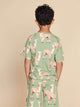 SNURK Alpaca Meadow T-shirt Kids met schattige alpacaprint, perfect voor kinderen.