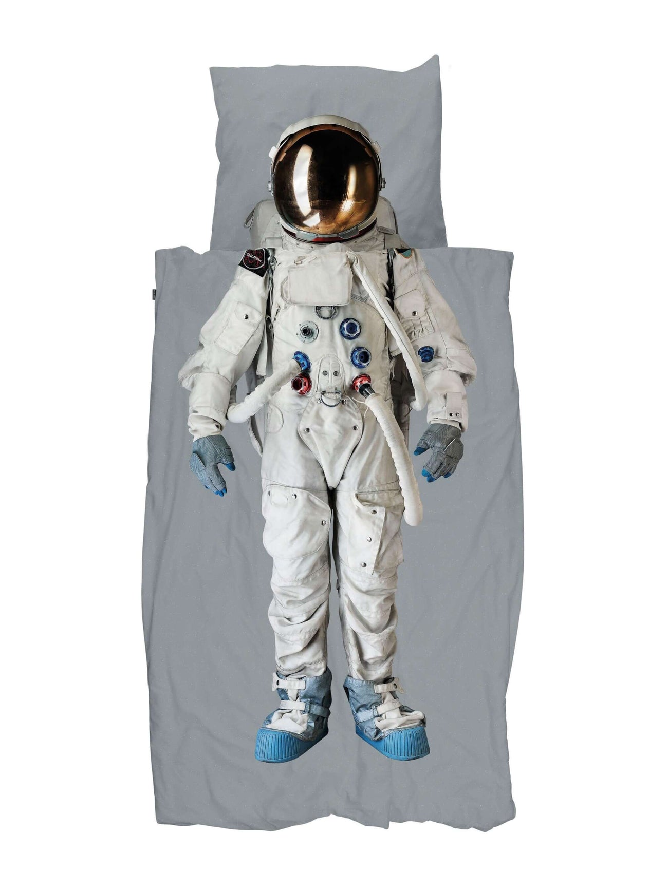 SNURK Astronaut Grey dekbedovertrek