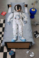 SNURK Astronaut Grey dekbedovertrek