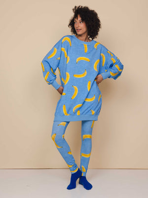 SNURK Banana Blue Sweater Dress Dames