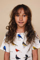 SNURK Bird Watching T-shirt Dress Kids