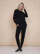 SNURK Black Broek Regular Unisex, unisex zwarte joggingbroek, comfortabel en casual outfit voor thuis en sport.