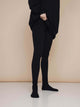 SNURK Black Legging Dames in zwart, zachte stretch jersey katoen met hoge taille.