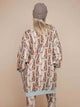 SNURK Bowie Sweater Dress Dames met schattige kattenprint, perfect oversized voor comfort.