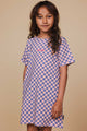 SNURK Check T-shirt Dress Kids