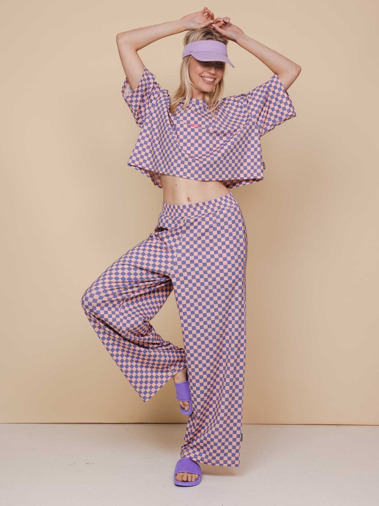 SNURK Check Wijde broek Dames