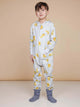 SNURK Chips Onesie Kids in lichtgrijs met chipsprint, perfect om te slapen en te chillen.