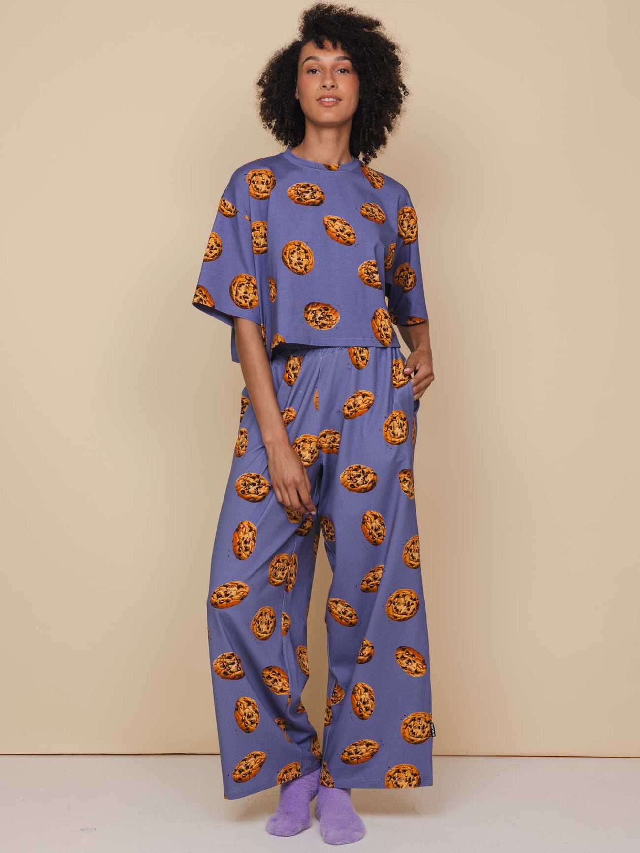SNURK Cookies Cropped T-Shirt Dames