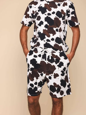 Ekouaer Pyjama voor heren, korte mouwen, V-hals, 2-delige Ekouaer Pyjama voor heren, korte mouwen, V-hals, 2-delige