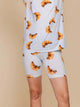 SNURK Croissants Bikershorts Dames met croissantjesprint, perfect voor comfort en stijl.