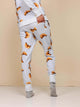 SNURK Croissants Broek Unisex, comfortabele joggingbroek met croissantjes, ideaal voor dames en heren.