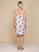 SNURK Croissants Strap Dress Dames achterkant print van croissantjes op een luchtig jurkje