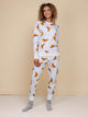 SNURK Croissants Sweater Dames met versgebakken croissantjes, comfortabele uitvoering in zacht biologisch katoen.