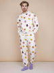 SNURK Donuts Sweater Unisex met kleurrijke donuts op een zachte achtergrond, perfect voor een vrolijke outfit.