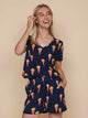 SNURK Fries Navy Shorts Dames