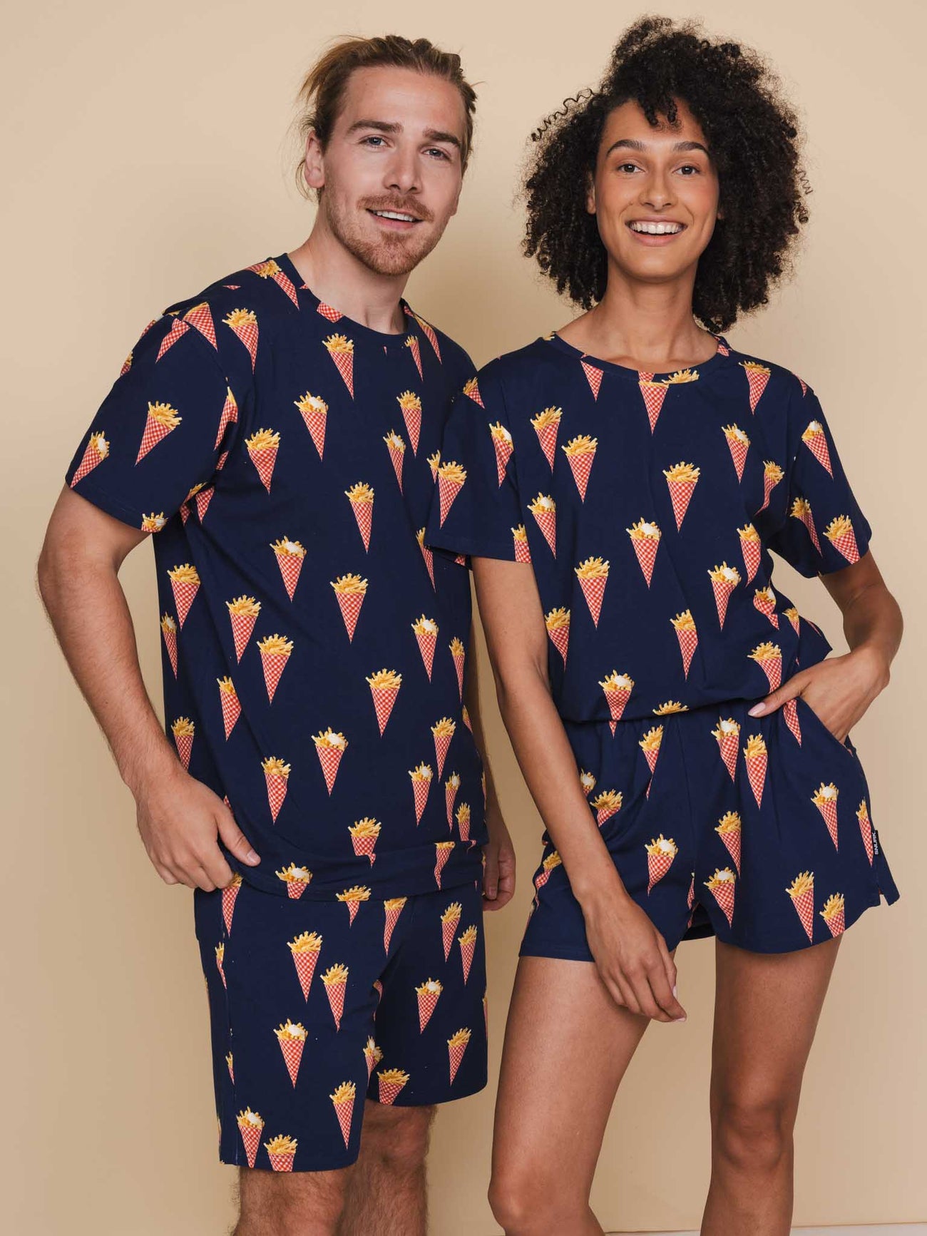 SNURK Fries Navy Shorts Dames