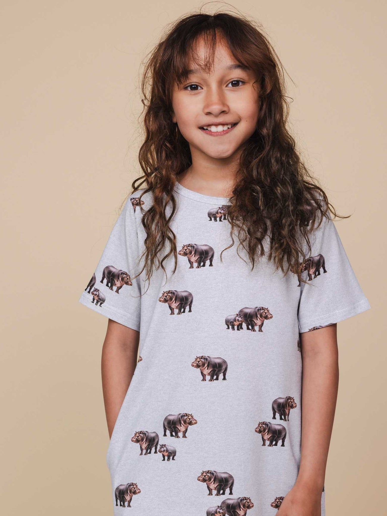 SNURK Hippos T-shirt Dress Kids