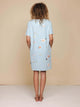 SNURK Hopeless Romantic T-shirt Dress Dames van zachte katoen met bloemenprint, ideaal voor zomer en bed.