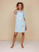SNURK Hopeless Romantic T-shirt Dress Dames met romantische bloemenprint, perfect voor casual gebruik.