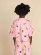 SNURK Ice Cream Cones Cropped T-Shirt Kids met kleurrijke ijsjesprint, perfect voor kinderen.