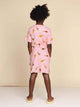 SNURK Ice Cream Cones T-shirt Dress Kids, schattig jurkje met ijsjes print voor kinderen, zachte biologische katoen.