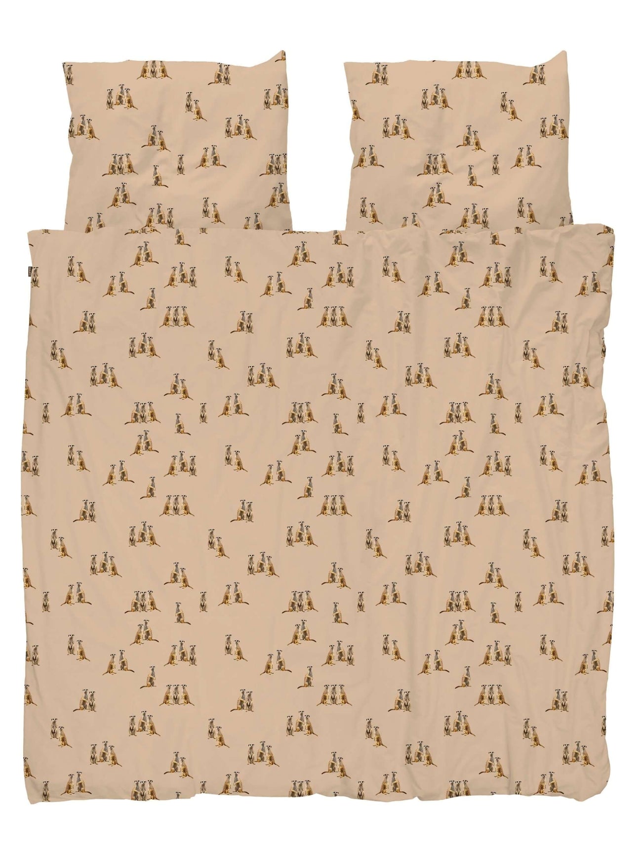 SNURK Meerkats Sand dekbedovertrek