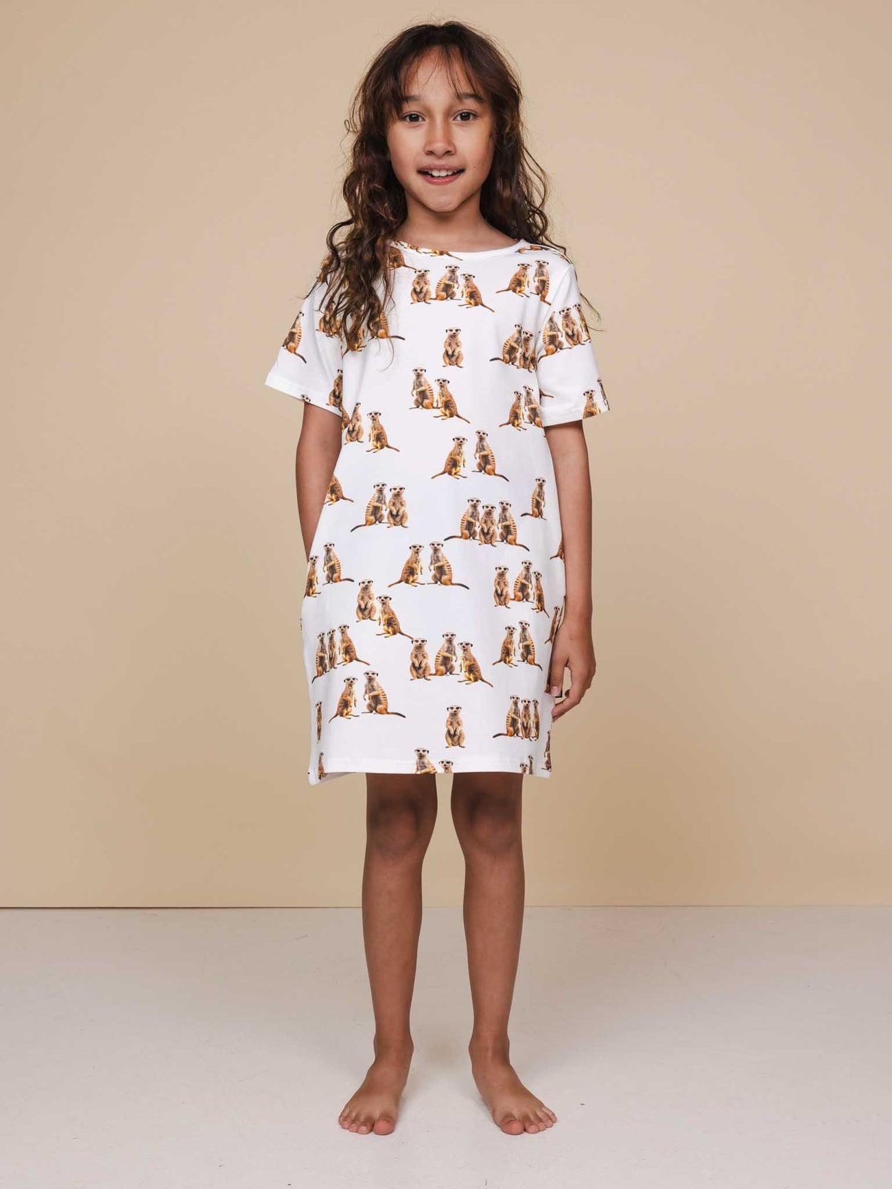 SNURK Meerkats T-shirt Dress Kids