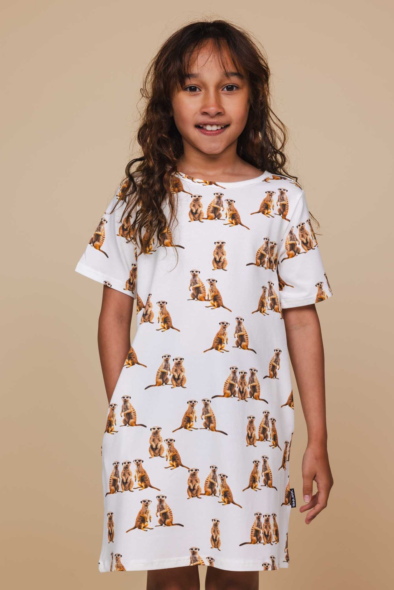 SNURK Meerkats T-shirt Dress Kids
