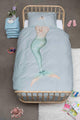 SNURK Mermaid Aqua dekbedovertrek