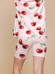 SNURK Mon Cherry Bikershorts Dames met vrolijke kersenprint voor zomercomfort.