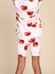 SNURK Mon Cherry Bikershorts Kids met vrolijke rode kersjes voor kinderen.