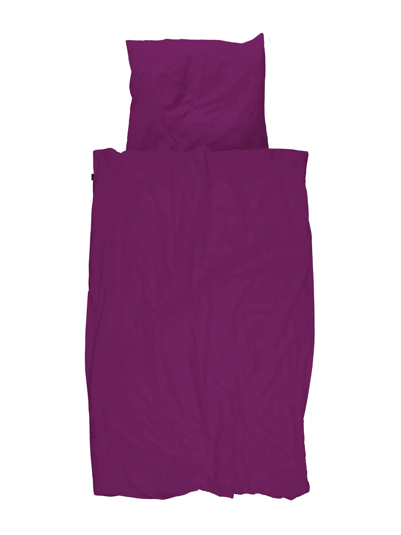 SNURK Plum Purple dekbedovertrek in een stijlvolle paarse kleur, perfect voor een duurzaam en comfortabel slaapcomfort.