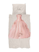 SNURK Princess Beige dekbedovertrek met een schattige prinsessenjurk en tiara print.