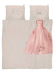 SNURK Princess Beige dekbedovertrek met een schattige prinsessenjurk afbeelding.